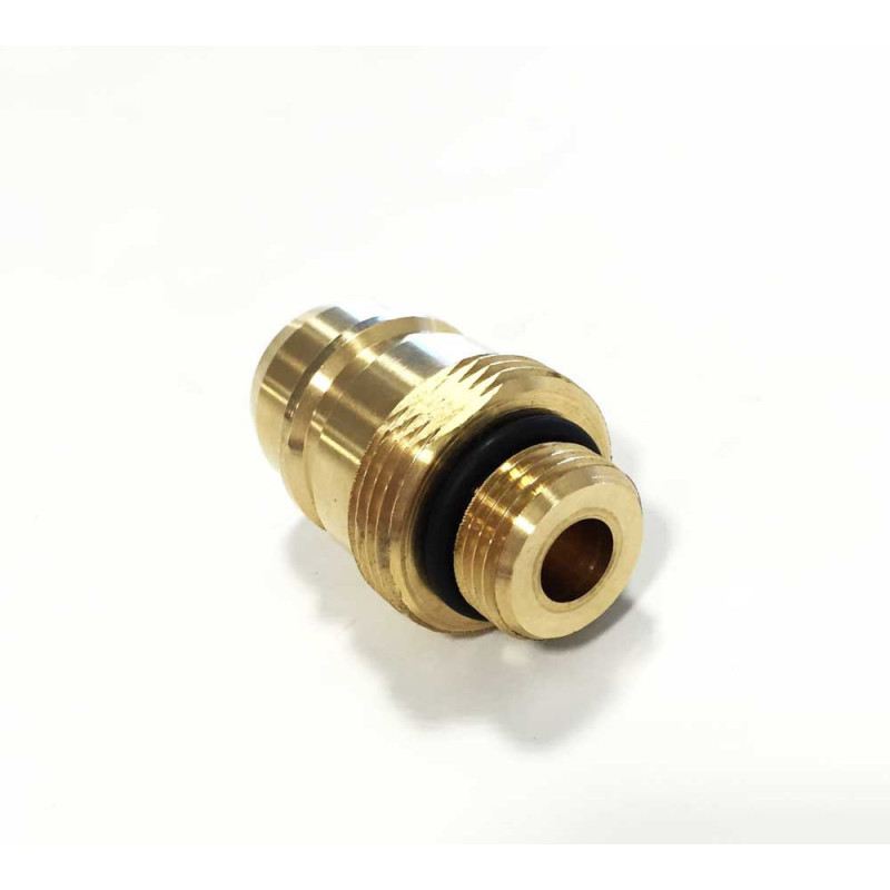 Adaptateur GPL Pour Dish (Italie) - Filetage M16x1,5 - Longueur 98 Mm - Laiton/inox